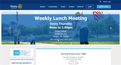 Desktop Screenshot of friscorotary.org